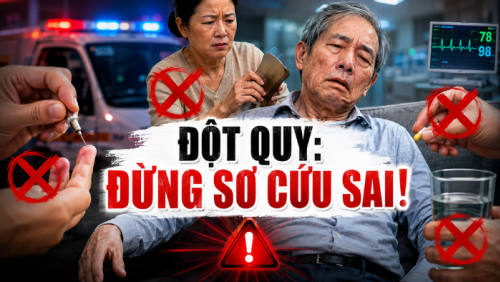 Những sai lầm cần tránh khi sơ cứu người đột quỵ