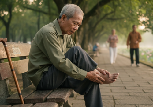 Vì sao người cao tuổi dễ bị lật cổ chân nhiều lần?