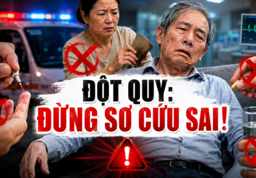 Những sai lầm cần tránh khi sơ cứu người đột quỵ