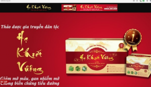 Cảnh báo: Thực phẩm bảo vệ sức khỏe Hạ Khiết Vương vi phạm quảng cáo