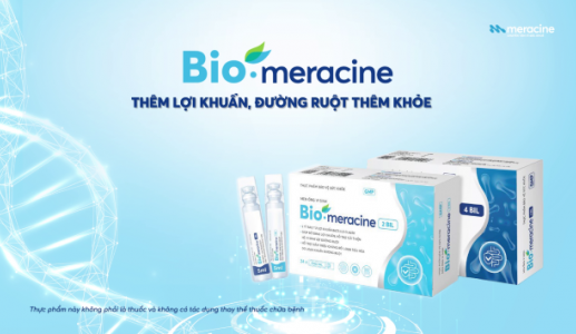 Công ty Cổ phần Dược phẩm Meracine ra mắt TPBVSK men ống vi sinh mới Bio-meracine