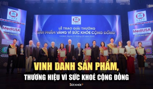 Lễ trao Giải thưởng “Sản phẩm Vàng vì sức khỏe cộng đồng” năm 2025