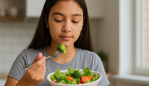 Ăn uống lành mạnh giúp giảm nguy cơ dậy thì sớm