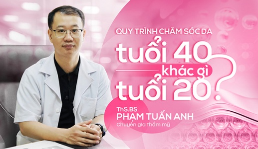 Chăm sóc da tuổi 40 khác gì tuổi 20?