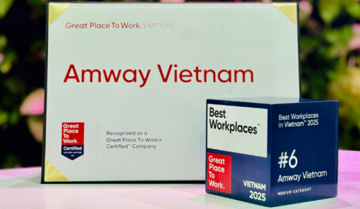 Amway Việt Nam nằm trong top 6 nơi làm việc xuất sắc nhất năm 2025
