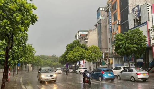 Mưa dông cục bộ ở nhiều nơi