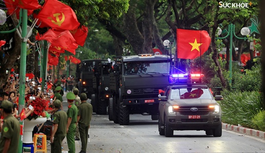 Cận cảnh dàn khí tài 'khủng' trên đường Thanh Niên trong buổi hợp luyện A80 lần 2
