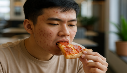 Ăn đồ dầu mỡ có gây nổi mụn?