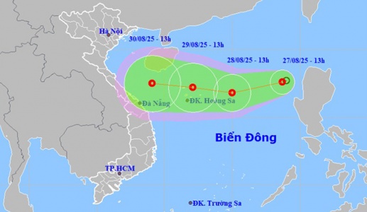 Áp thấp nhiệt đới lại xuất hiện trên Biển Đông
