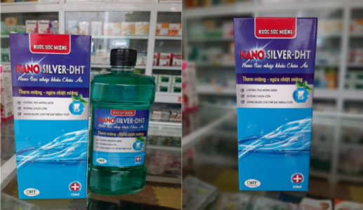 Thu hồi một lô nước súc miệng Nano silver - DHT 350ml