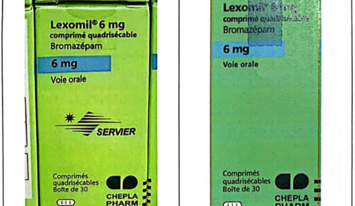 Phát hiện thuốc ngủ Lexomil® 6mg giả mạo đang lưu hành trên thị trường