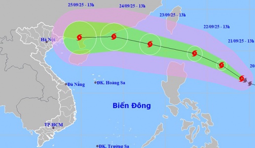 Bão nối bão tiến vào biển Đông