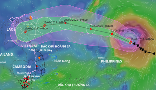 Bão RAGASA sắp vào Biển Đông, hướng di chuyển khó lường