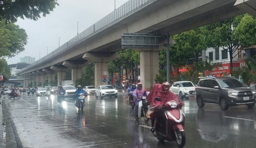 Hà Nội và các tỉnh, thành Bắc Bộ mưa to từ ngày 25/9