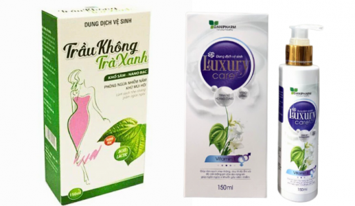 Thu hồi hai lô dung dịch vệ sinh Trầu không trà xanh và Luxury Care