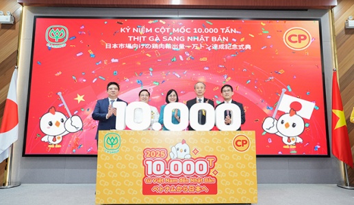 CPV Food Bình Phước xuất khẩu 10.000 tấn thịt gà chế biến sang Nhật Bản