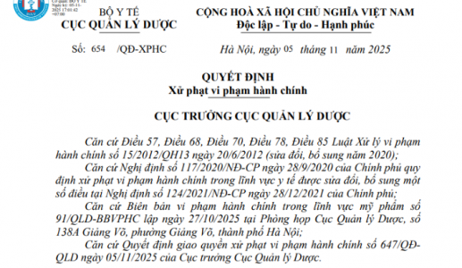 Vi phạm trong kinh doanh mỹ phẩm, Japan Connection bị phạt 75 triệu đồng