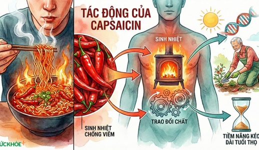 Ăn cay ảnh hưởng thế nào đến quá trình trao đổi chất và tuổi thọ?