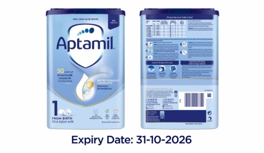 Sữa Aptamil bị thu hồi tại Anh và Châu Âu, Việt Nam yêu cầu rà soát khẩn