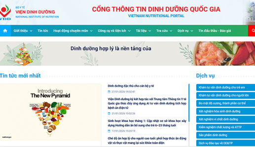 Chính thức ra mắt Cổng thông tin Dinh dưỡng Quốc gia