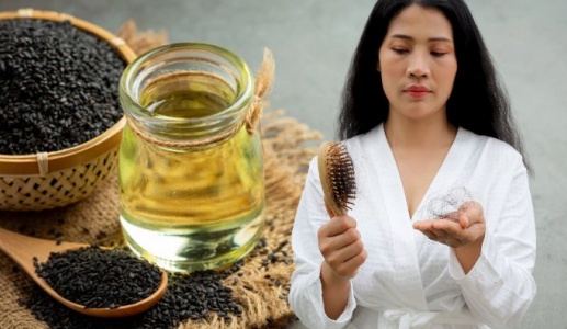 Thực hư dùng mè đen trị rụng tóc