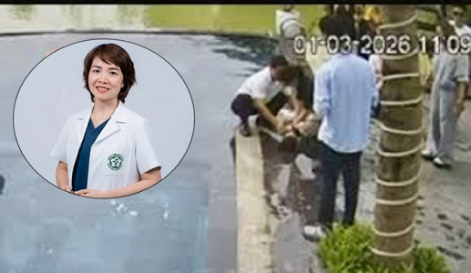 Nữ bác sĩ Bạch Mai sơ cứu kịp thời cứu sống bé trai bị đuối nước