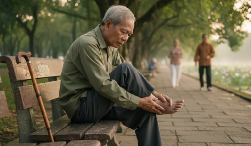 Vì sao người cao tuổi dễ bị lật cổ chân nhiều lần?