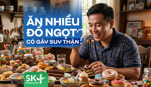 Podcast: Ăn nhiều đồ ngọt có gây suy thận?