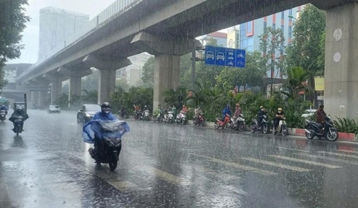 Vùng mưa mở rộng do không khí lạnh cuối mùa