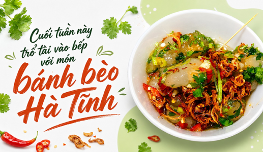 Cuối tuần này trổ tài vào bếp với món 'bánh bèo Hà Tĩnh'