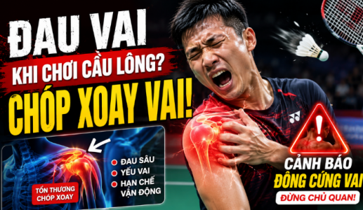 Tại sao đau vai khi chơi cầu lông không thể tự khỏi?