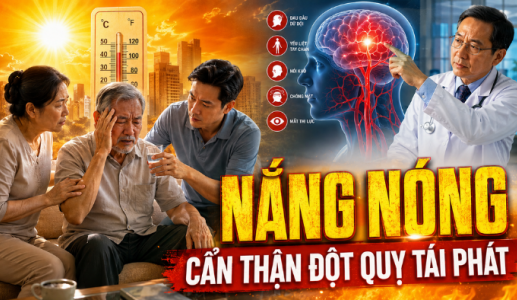 3 lưu ý khi chăm sóc người từng bị đột quỵ trong thời tiết nắng nóng