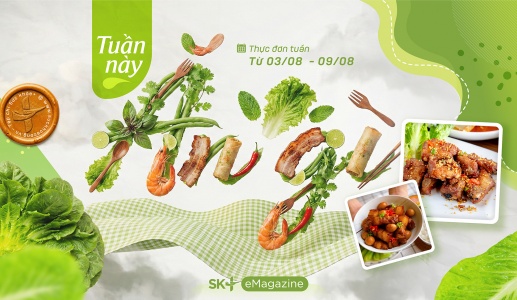 Thực đơn tuần mới nhiều món ngon và đủ chất
