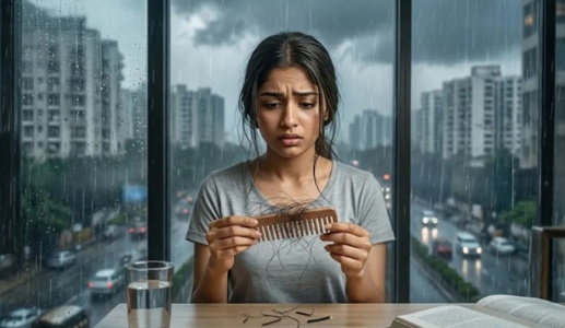 Vì sao tóc rụng nhiều hơn vào mùa mưa?