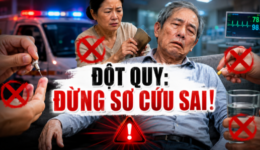 Những sai lầm cần tránh khi sơ cứu người đột quỵ
