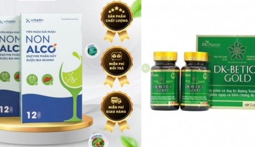 Kiểm tra vi phạm quảng cáo viên ngậm giải rượu và sản phẩm hỗ trợ tiểu đường