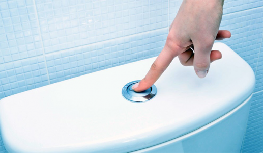 Xả nước bồn cầu có thể phát tán mầm bệnh