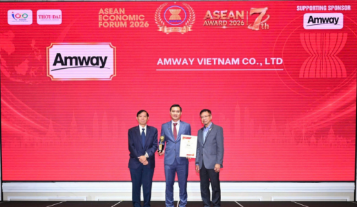 Amway Việt Nam: Top 5 Doanh nghiệp tiêu biểu ASEAN - Thương hiệu nổi tiếng ASEAN 2026