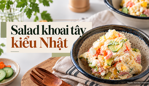 Trổ tài làm salad khoai tây kiểu Nhật béo bùi, lạ miệng