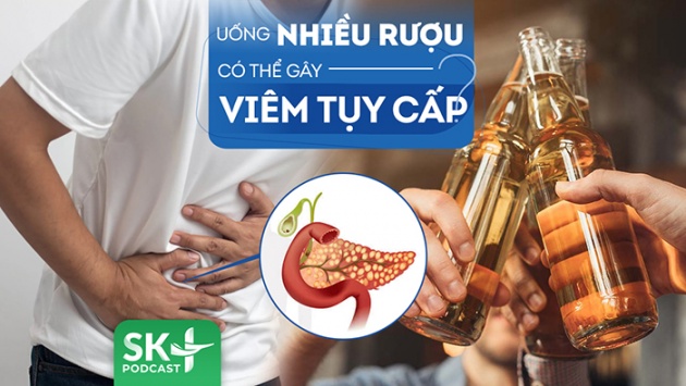 Podcast: Tại sao uống nhiều rượu có thể gây viêm tụy cấp?