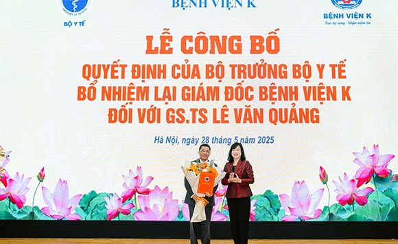 Bộ Y tế bổ nhiệm lại Giám đốc Bệnh viện K