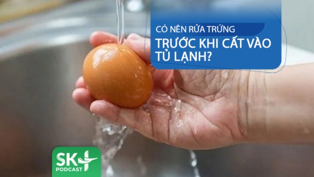 Podcast: Có nên rửa sạch trứng trước khi cất vào tủ lạnh?