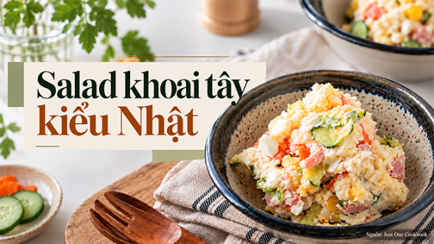 Trổ tài làm salad khoai tây kiểu Nhật béo bùi, lạ miệng